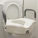 OrtoPrime Toiletverhoging voor volwassenen, met gevoerde armleuningen, hoogte 12 cm