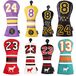 SHABIER Golf Sport Stijl Golf Hout Club Headcover Driver Cover voor Taylormade M5 M6 Driver (Zwart 24 Hybrid Cover)