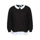 Zhenzi Plus Size trui - zwart/wit