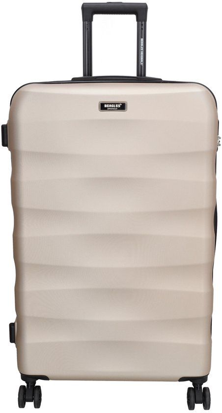 Beagles Originals Go Travel Grote Koffer - 74 cm - 94 Liter – Reiskoffer met Cijferslot - Champagne