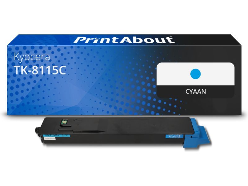 PrintAbout Toner TK-8115C Cyaan geschikt voor Kyocera