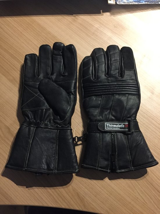 BFN Motorhandschoenen leder maat M