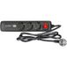 Adam Hall Accessories 8747 S 3 USB - stekkerdoos, 3-voudig, met schakelaar, 2 USB-laadbussen
