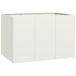 VidaXL Plantenbak Staal Wit 120x80x80 cm