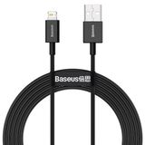Baseus USB-A naar USB-C Kabel 2m Zwart CATYS-A01