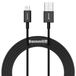 Baseus USB-A naar USB-C Kabel 2m Zwart CATYS-A01