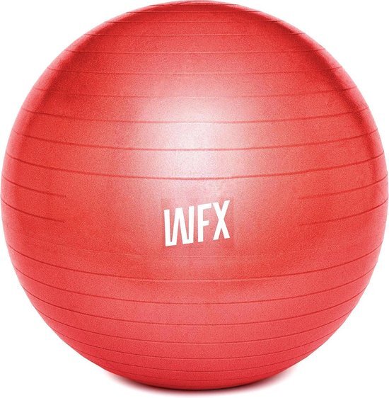 #DoYourFitness Gymnastiek Bal - »Orion« - zitbal en fitness bal ter ondersteuning van lichaamshouding, coördinatie en balans - Maat : 85 cm - rood