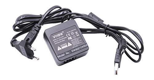 VHBW Adapter compatibel met Casio Exilim EX-ZS20, EX-ZS12, EX-ZS6, EX-ZS5 camera, digitale camera, DSLR - netsnoer, 0,5 m