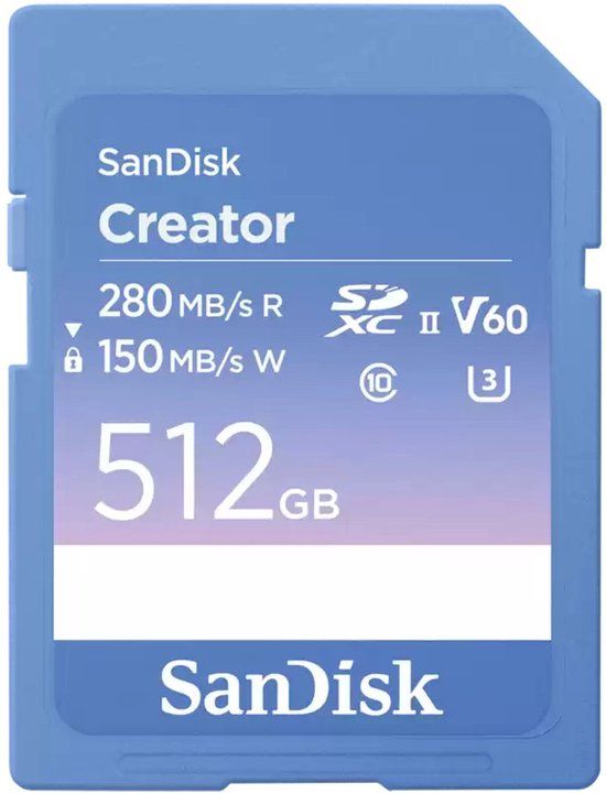 SanDisk Creator 512 GB SDXC UHS-II Klasse 10