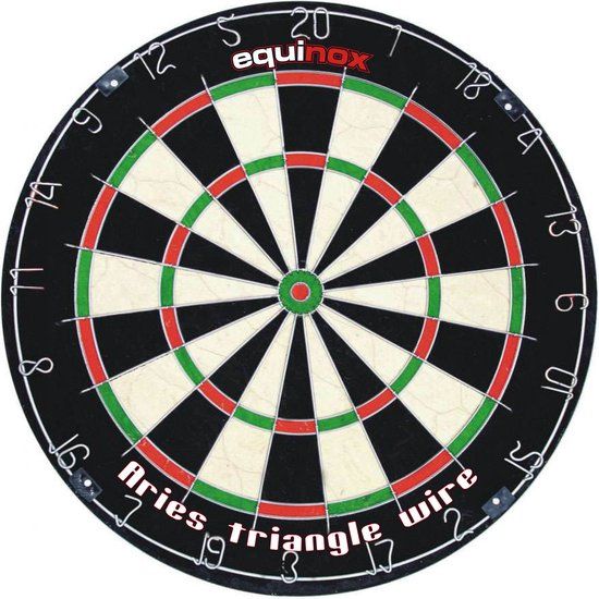 Equinox Aries Dartbord - Sisal - 45.7cm - Incl. 6 Dartpijlen