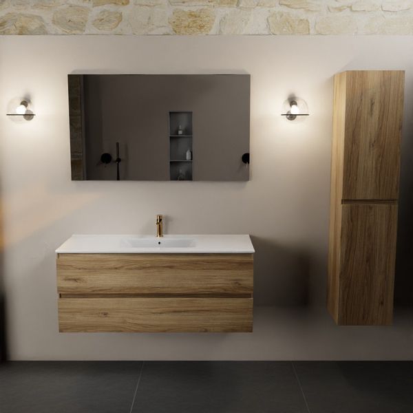Mondiaz Aivy badmeubelset - 120cm - Chai - Met spiegel
