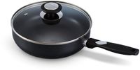 Beka Pro Induc Hapjespan - Ø 24 cm - Sauteerpan - Met Deksel - Keramische Antikleeflaag - PFAS-vrij - Geschikt voor inductie - Zwart