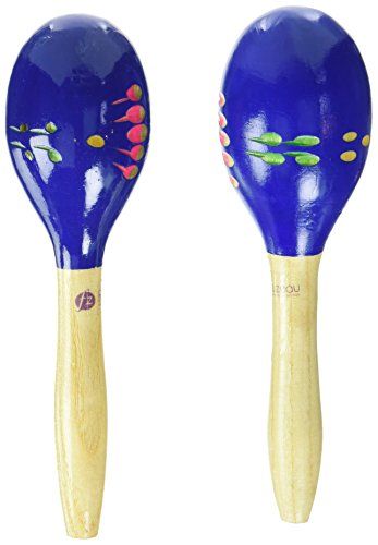 Fuzeau - Paarse Maracas hout L 20 cm