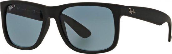 Ray-Ban Justin Classic Polarized Zonnebril - Zwart - Blauw - Unisex