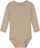 Minymo Kinderbody met lange mouwen, Simply Taupe, Maat 62