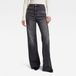 G-STAR Deck Ultra High Wide Leg wmn Jeans Faded Blade Damen Baumwolle 92% Elastomulti-ester 7% Elasthan 1%