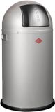 WESCO Pushboy Prullenbak | 50 Liter | Metaal - Zilver | Vuilnisbak