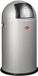 WESCO Pushboy Prullenbak | 50 Liter | Metaal - Zilver | Vuilnisbak