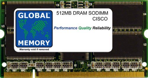 GLOBAL MEMORY 512MB DRAM SODIMM RAM for Cisco Catalyst 6500 Series Switches & 7600 Series Routers FlexWAN Module (MEM-CC-WAN-512M)