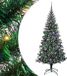 vidaXL - Kunststof - Voorverlichte - Kerstboom - Groen - 180 cm