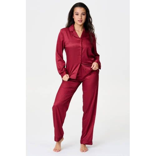 LingaDore satijnlook pyjama - donkerrood