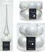Decoris Kaemingk B.V. Compleet glazen kerstballen pakket winter wit glans/mat 33x stuks met piek glans - 20x 6 cm - 12x 8 cm