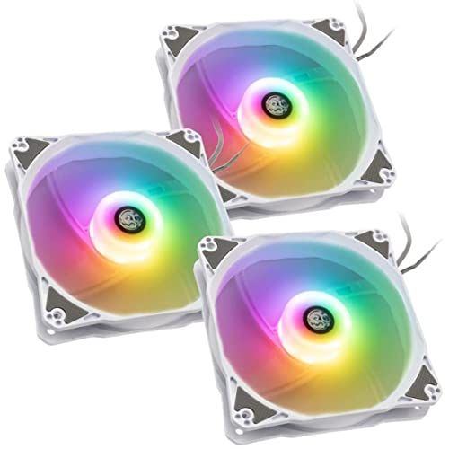 Bitspower Notos RGB PWM Lüfter 120mm - Weiß - 5er-Pack