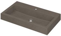 Wastafel INK Momento Wastafel Quartz met 1 Kraangat - 800x450x90 mm - Grijs