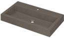 Wastafel INK Momento Wastafel Quartz met 1 Kraangat - 800x450x90 mm - Grijs
