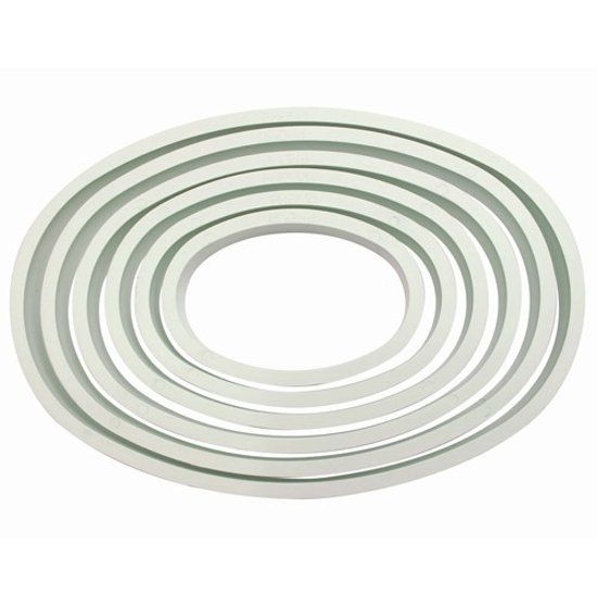 PME Plastic Cutter Oval Set/6
