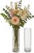 Atmosphera Bloemenvaas Flora - 2x - glas - 26 cm