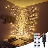 Merkloos / Sans marque Rottan Light 18 takken 144 LED met afstandsbediening - Wanddecoratie - Interieur Decoratieve Verlichting - Home Festival - Stijlvolle Verlichting - Praktische Home Accessoires
