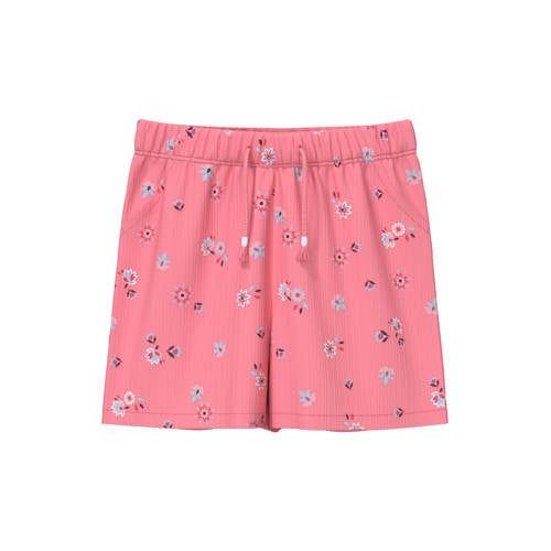 s.Oliver gebloemde casual short lichtroze