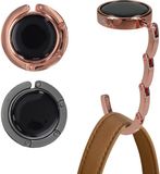 kwmobile Tashanger voor tafels - 2 stuks - Mat Zwart / Roségoud