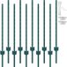 VEVOR Set Van 10 Palen 121,92 Cm Schrikdraadpaal Metalen Paal