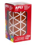 APLI 11496 – stickers triangulaires sur rouleau – couleur : brun – dimensions : 20 mm