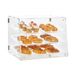 VEVOR Bakstandaard met 3 planken, toegang aan de achterkant, afneembare planken van transparant acryl, gebakstandaard voor zoet brood, 526 x 360 x 415 mm