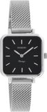 OOZOO Vintage series - zilverkleurige horloge met zilverkleurige metalen mesh armband - C20262