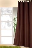 heimtexland ® Gordijn met ogen in oranje Uni ondoorzichtig maar lichtdoorlatend HxB 245x140 cm - Dekoschal microvezel met prachtige lichte val - gordijn type 117