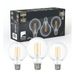 EGLO set van 3 filament led lampen met E27 fitting