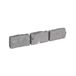 EasyFlex No-Dig Landschapsrand met verankering spikes, 6,9 cm hoge decoratieve steenlook tuinrand, 60 voet kit, leisteen grijs