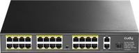 Cudy 24-poorts 10/100M PoE+ switch met 2 gigabit uplinkpoorten en 1 SFP-slot