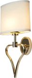 Elstead Lighting LED Badkamerarmatuur Falmouth | 3W 3000K 300Lm 830 | IP44 | French Gold/ White Shade
