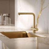 Pure.Sink Keukenkraan PVD geborsteld goud 3-weg uittrekbaar PS8120-60