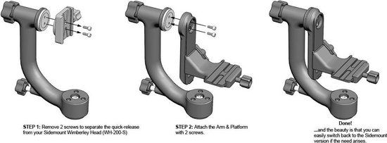 Wimberley Full Gimbal Conversie Kit CK-200