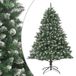vidaXL Kunstkerstboom met standaard 210 cm PVC