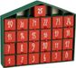 House of Seasons A.I.&E. B.V. Advent calendar red handmade recycled paper - l5xw33xh28cm