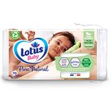 Lotus Baby Douceur Naturel – ongebleekte babywattenschijfjes – 70 katoen