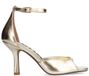 Sacha Dames Gouden Sandalen met Hak Maat 36