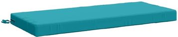 vidaXL Bankkussen SOEST 100% Polyester Turquoise 110 x 50 x 8 cm